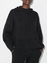 Thumbnail for your product : Brunello Cucinelli Metallic Threading Oversized Knitted Hoodie