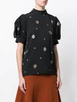 Thumbnail for your product : Chloé funnel neck floral blouse