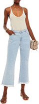 Thumbnail for your product : J Brand Cropped Distressed High-rise Bootcut Jeans