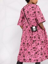 Thumbnail for your product : Ganni Floral-Print Organic Cotton Wrap Dress
