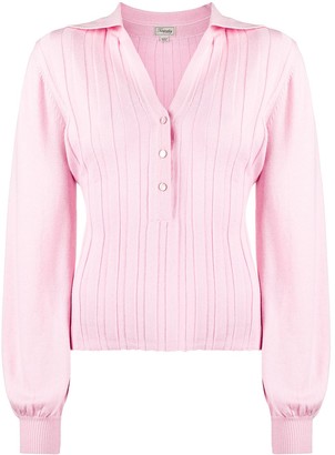 Temperley London ribbed knit top