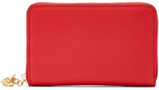 Alexander McQueen Zip-around continental grained-leather wallet