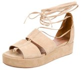 Thumbnail for your product : Trussardi Suede Lace-Up Sandals