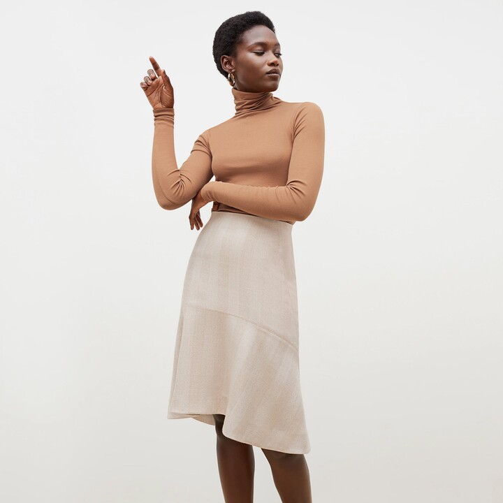 womens ivory pencil skirt