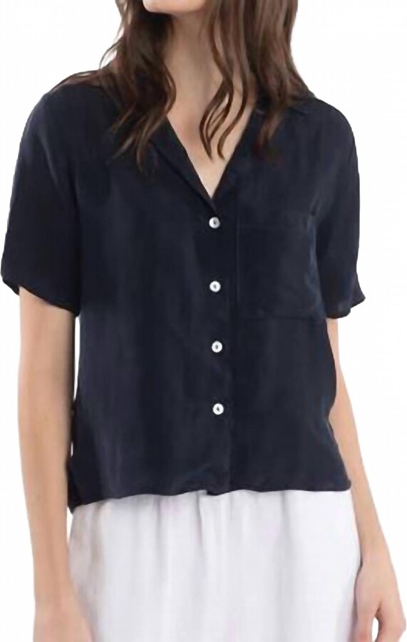 Luna Luz Lime Loose Button Up Top In Lime Green