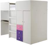 Thumbnail for your product : Kidspace New Metro Mid Sleeper Bed with Built-in Desk and Storage