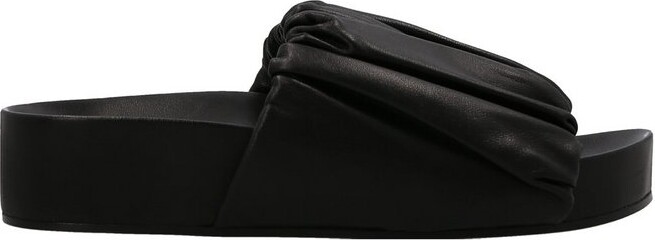 Jil Sander Ruched Slip-On Sandals