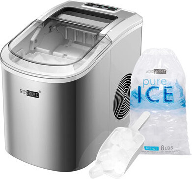 vivohome 27lbs/day Electric Portable Ice Maker Machine With Hand Scoop And Self Cleaning Function