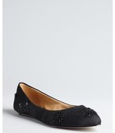 Thumbnail for your product : Badgley Mischka black lace 'Sindee' beaded flats