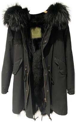 Mr & Mrs Italy Black Fox Coat for Women