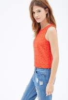 Thumbnail for your product : Forever 21 Crochet Bow Patterned Top