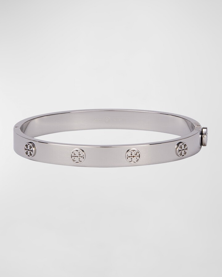 Tory Burch Logo Stud Hinge Bracelet | Shop the world's largest 