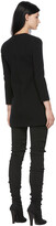 Thumbnail for your product : Saint Laurent Black Wool Lace-Up Dress