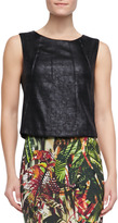 Thumbnail for your product : Waverly Grey Maize Faux-Leather Top, Black (Stylist Pick!)