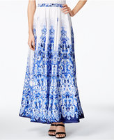 Thumbnail for your product : Cable & Gauge Printed A-Line Maxi Skirt