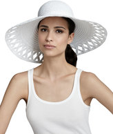 Thumbnail for your product : Eric Javits Maribel Wide-Brim Squishee Hat, White