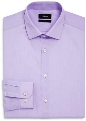 Theory Textured Solid Slim Fit Dress Shirt