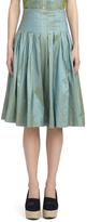 Thumbnail for your product : Brooks Brothers Silk Full-Pleat Skirt