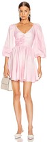 Thumbnail for your product : BROGNANO Ruched Empire Waist Mini Dress in Pink