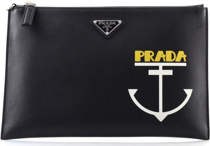 Prada Saffiano Clutch | Shop the world's largest collection of fashion |  ShopStyle