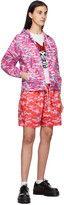 Thumbnail for your product : COMME DES GARÇONS GIRL Pink & Blue Camo Hooded Jacket