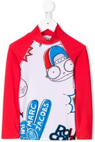 Thumbnail for your product : The Marc Jacobs Kids Logo Cartoon Print Long-Sleeve Top