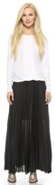 Thumbnail for your product : Theory Pleated Jersey Miklo Skirt