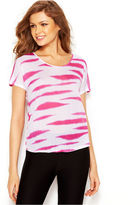 Thumbnail for your product : Kensie Animal-Striped Tee