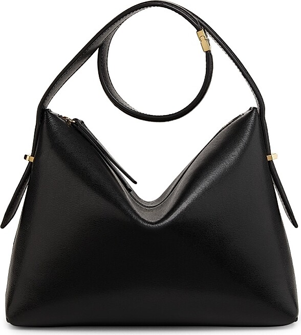 Totême Women's Scoop Leather Wristlet - Black
