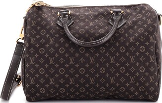 Louis Vuitton Brown Monogram Mini Lin Sac Maman Khaki Leather Cotton Cloth  ref.122867 - Joli Closet