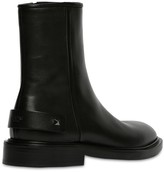 Thumbnail for your product : Valentino 30mm Leather Zip-up Boots