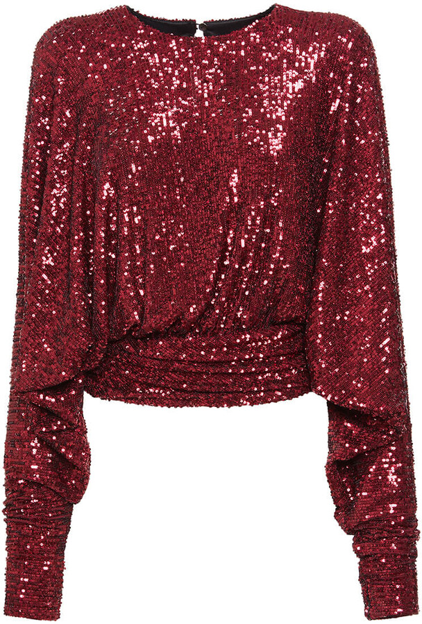 red glitter tops