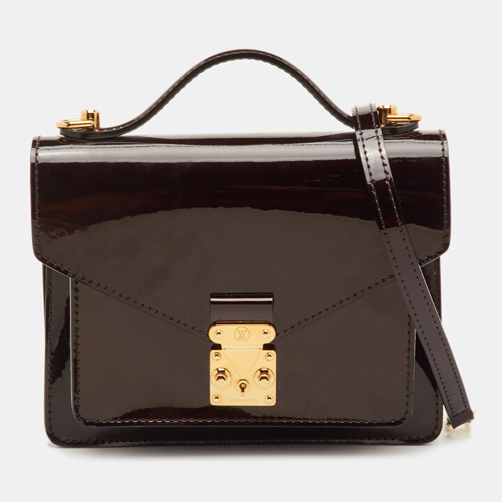 Louis Vuitton Monceau BB Amarante Vernis Bag