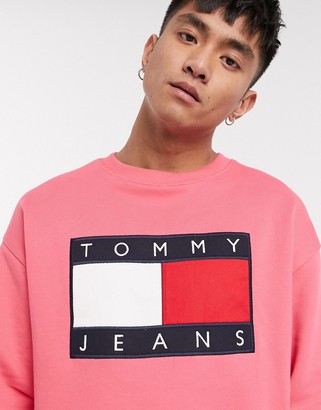 pink tommy jeans jumper