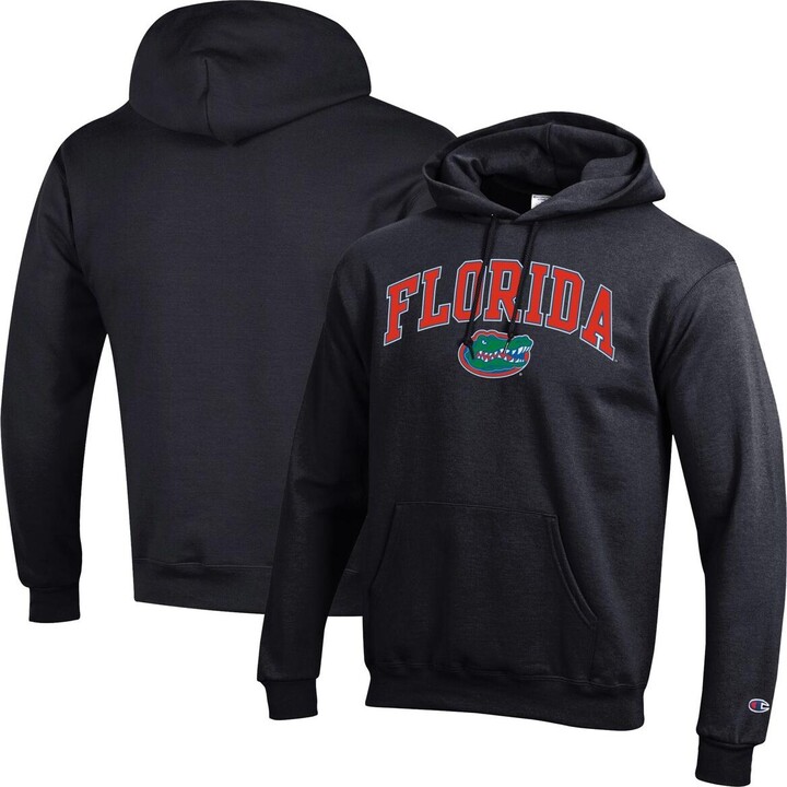 Champion Men's Black Florida Gators Arched Logo Fleece Pullover Hoodie