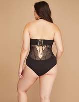 Thumbnail for your product : Lane Bryant Lace-Up Back No-Wire Bodysuit