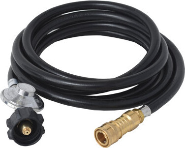 Flame King 12FT Propane Gas Quick Connect Hose Adapter 20LB Tank Regulator Kit for Mr Buddy Heaters