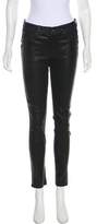 Thumbnail for your product : Rag & Bone Mid-Rise Leather Jeans
