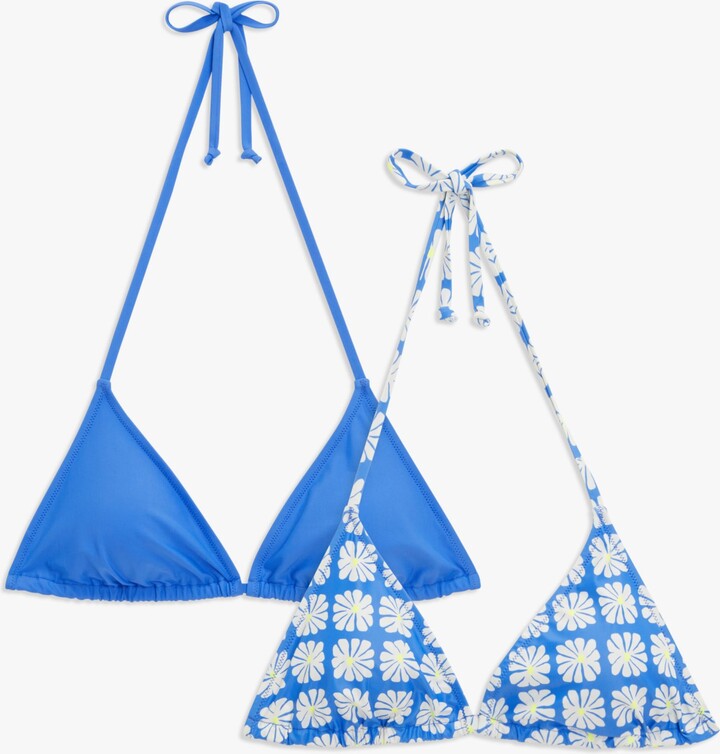 John Lewis ANYDAY Cosmos Triangle Bikini Top ShopStyle Two Piece