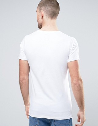 Lindbergh T-Shirt In White Stretch Cotton