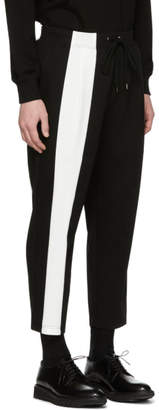 Diet Butcher Slim Skin Black and White Bold Lined Lounge Pants