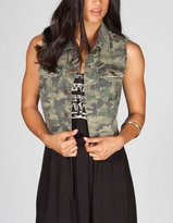 Thumbnail for your product : Tinseltown Womens Camo Vest