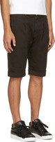 Thumbnail for your product : Balmain Pierre Black Twill Pleated Shorts