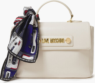 Love Moschino Bow-detailed Faux Leather Shoulder Bag