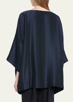 Thumbnail for your product : eskandar 3/4-Sleeve Scoop-Neck Tunic (Long Length)
