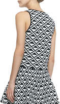 Thumbnail for your product : Trina Turk Kinsley Solid-Trim Printed Shell