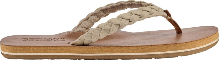 Cobian Women's Bethany Braided Pacifica Flip Flop, Size 6, Cream