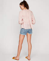 Thumbnail for your product : Express Deep V-Neck Popover Blouse