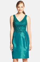 Thumbnail for your product : Sue Wong Embroidered Taffeta Tulip Dress