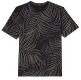Thumbnail for your product : Theory Saygo Slim-fit Printed Pima Cotton-jersey T-shirt - Black